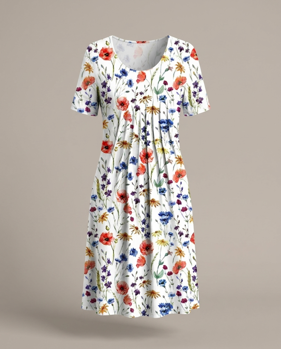 Harriet | Flattering Floral Day Dress - Eleanor Mayfair studio