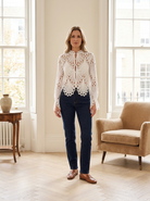 Celia | Modern Eyelet Blouse — Eleanor Mayfair