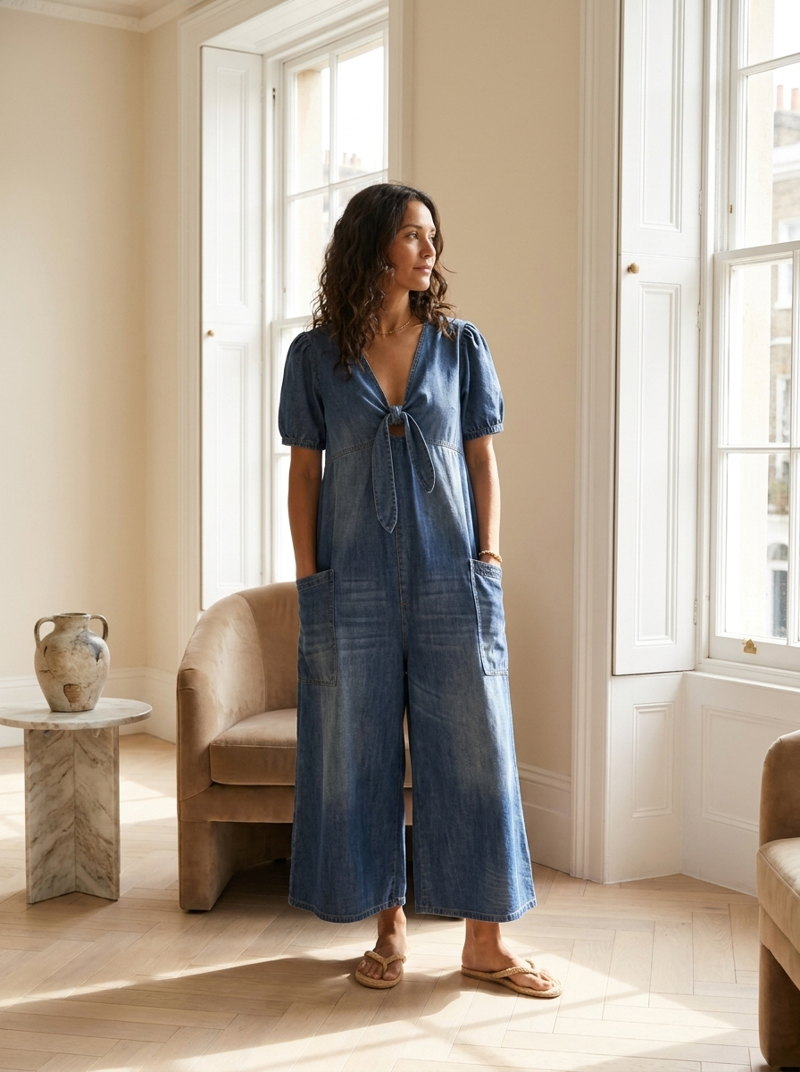 Maude | Elegant Wide Leg Jumpsuit — Eleanor Mayfair
