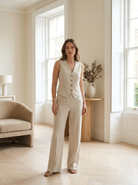 Petra | Tailored Linen Waistcoat
