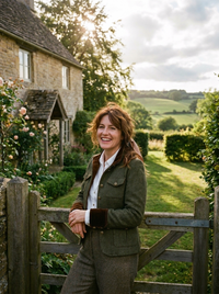 Henrietta | Velvet-Trimmed Tweed Jacket