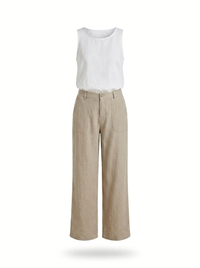 Francesca | Wide Leg Linen Trousers