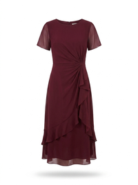 Josephine | Gathered Waist Midi Dress