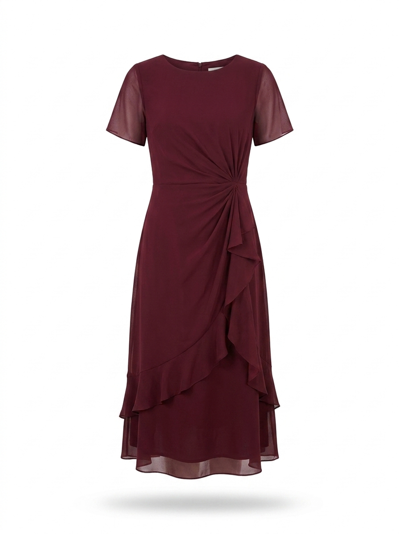 Josephine | Gathered Waist Midi Dress - product photo