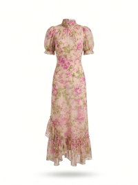 Eloise | Puff Sleeve Maxi Dress