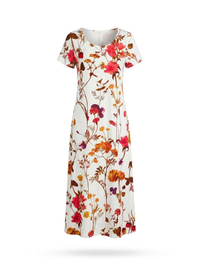 Vivienne | Flowing Floral Midi Dress