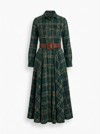 Edith | Chic Belted Shirt Dress