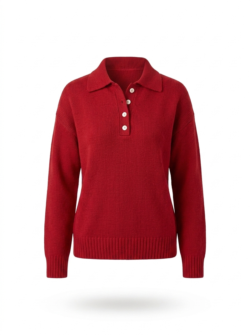 Annabel | Collared Knit Jumper - product photo