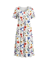 Harriet | Flattering Floral Day Dress