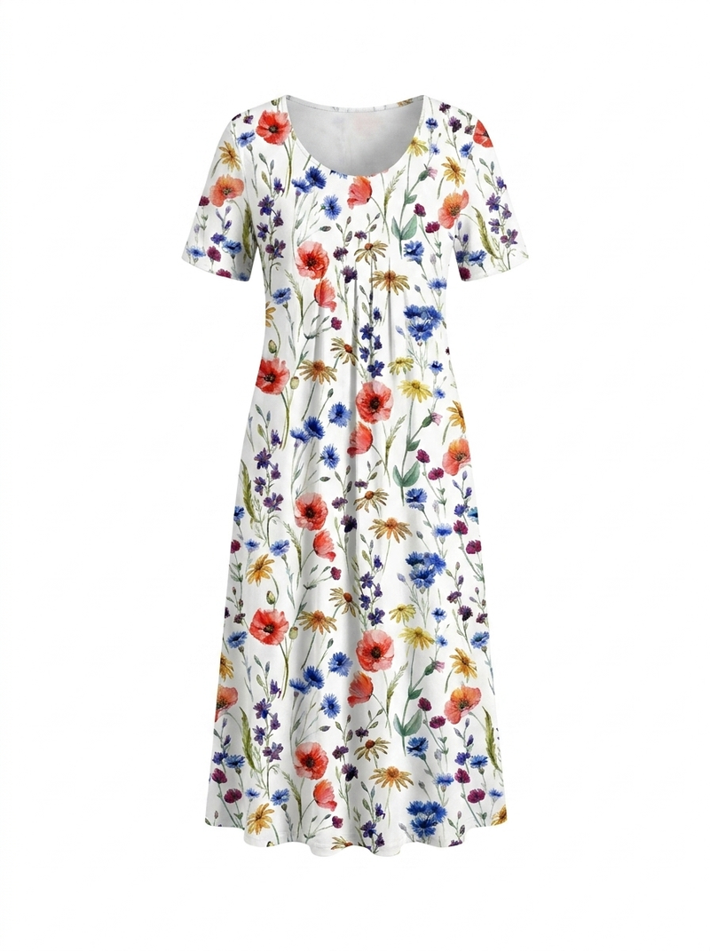 Harriet | Flattering Floral Day Dress - product photo