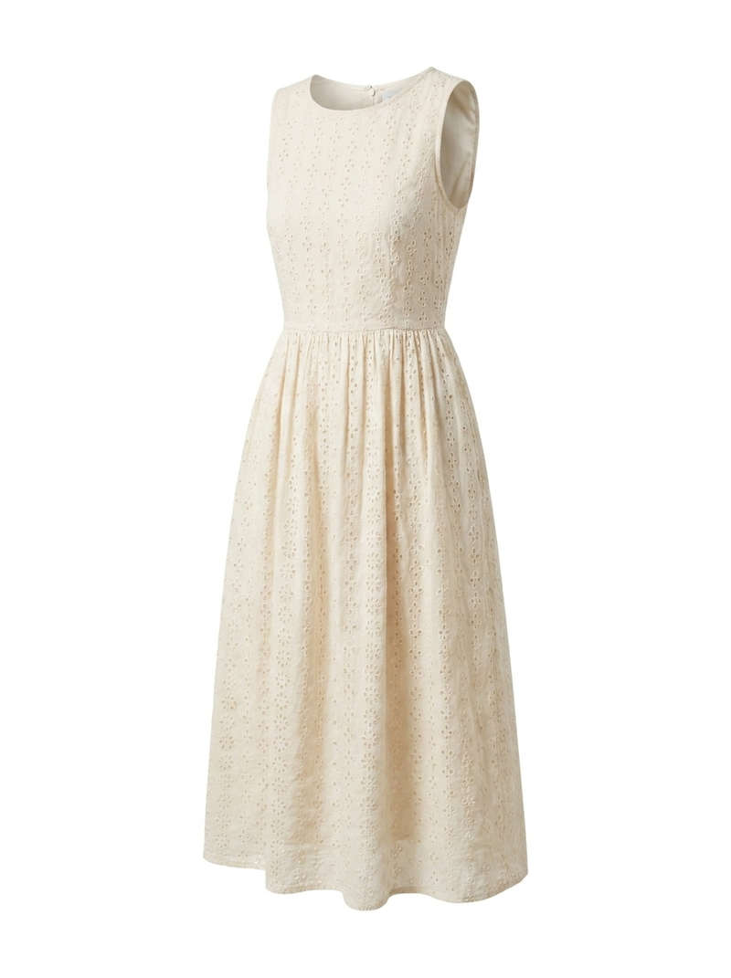 Primrose | Broderie Anglaise Midi Dress - product photo