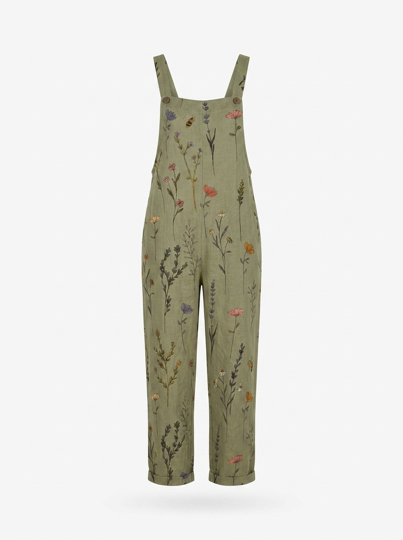 Wren | Printed Wide Leg Jumpsuit - product photo