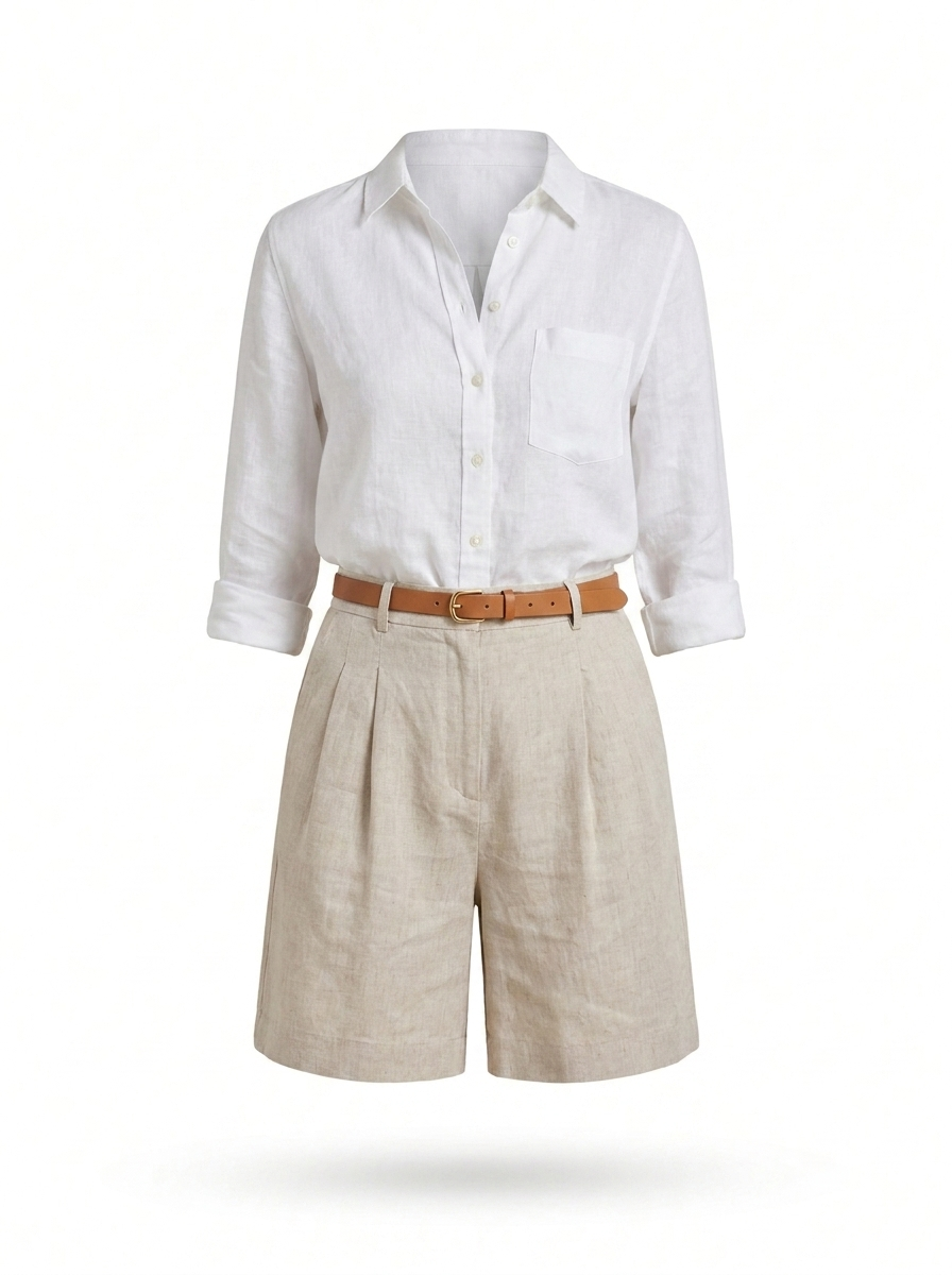 Paloma | Tailored Linen Shorts