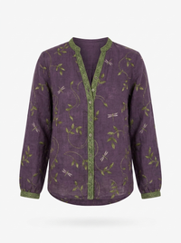Bianca | Vintage Leaf Print Shirt