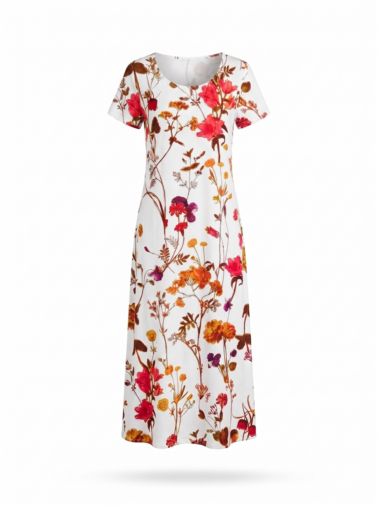 Vivienne | Flowing Floral Midi Dress