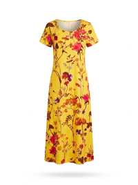 Vivienne | Flowing Floral Midi Dress