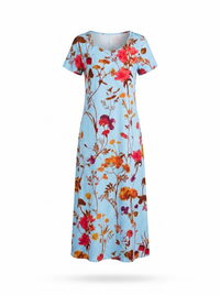 Vivienne | Flowing Floral Midi Dress