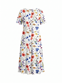 Harriet | Flattering Floral Day Dress