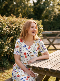 Harriet | Flattering Floral Day Dress