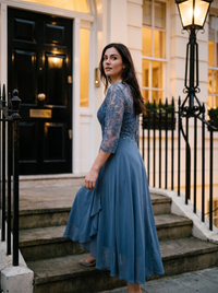 Delphine | Elegant Lace Evening Dress