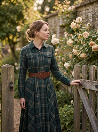 Edith | Chic Belted Shirt Dress