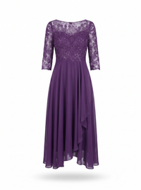 Delphine | Elegant Lace Evening Dress