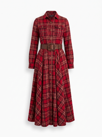 Edith | Chic Belted Shirt Dress