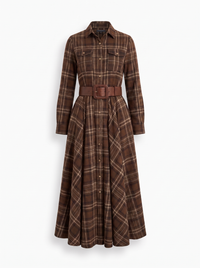 Edith | Chic Belted Shirt Dress