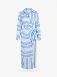 Carlotta | Elegant Striped Dress