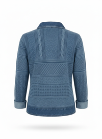 Susannah | Half-Button Collared Sweatshirt