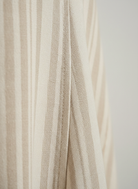 Mirabel | Striped Linen Halter Maxi Dress