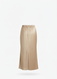 Ines | Bias-Cut Satin Slip Skirt