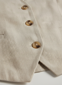 Petra | Tailored Linen Waistcoat
