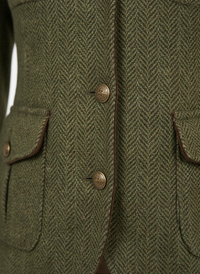 Henrietta | Velvet-Trimmed Tweed Jacket