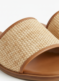 Imogen | Woven Raffia Flat Sandals