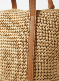 Greta | Woven Raffia Tote Bag