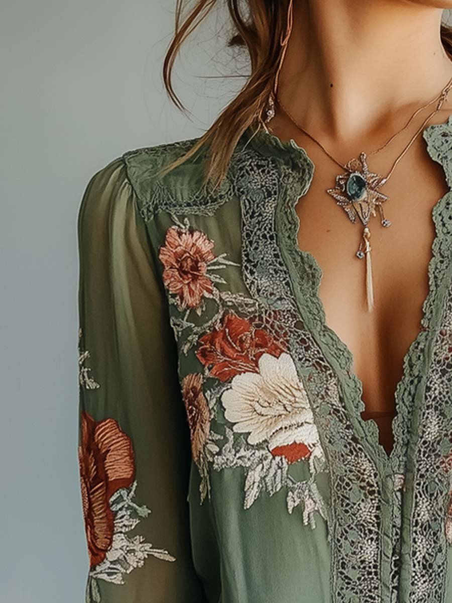 Verity | Floral Pattern Blouse — Eleanor Mayfair (3)