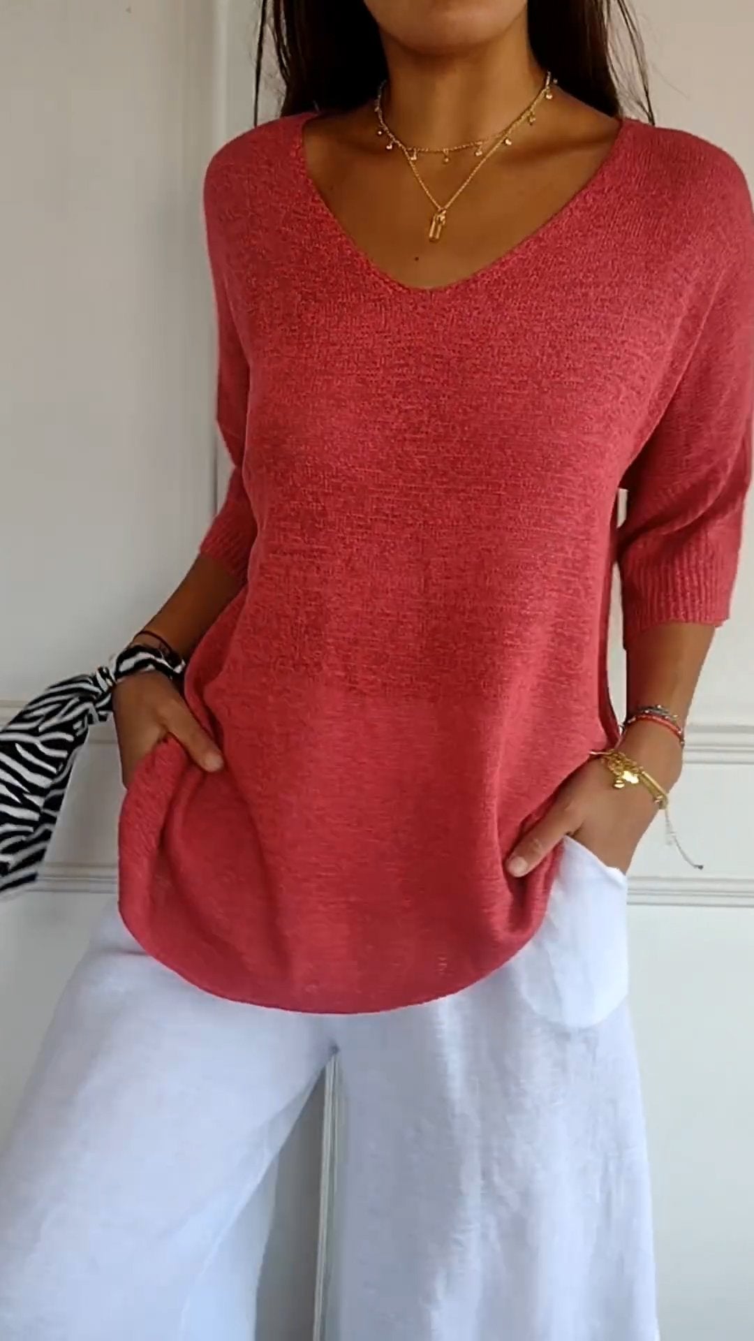 Flora | Timeless V-Neck Top — Eleanor Mayfair (2)