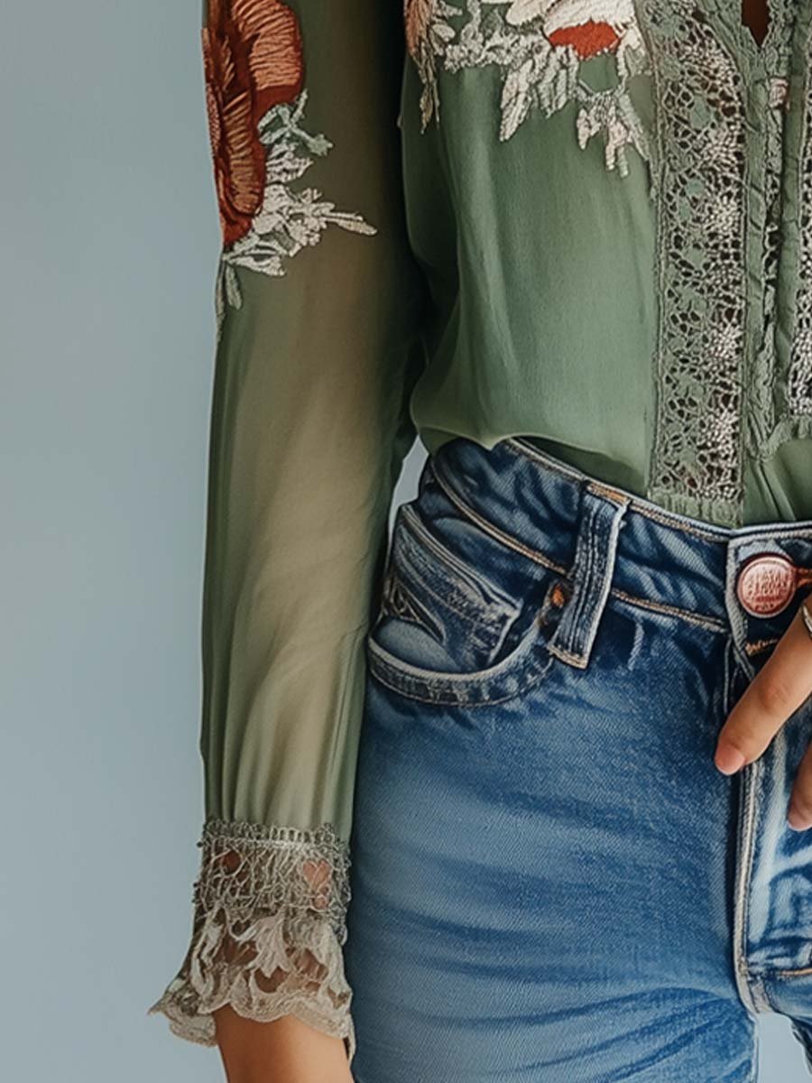 Verity | Floral Pattern Blouse — Eleanor Mayfair (5)