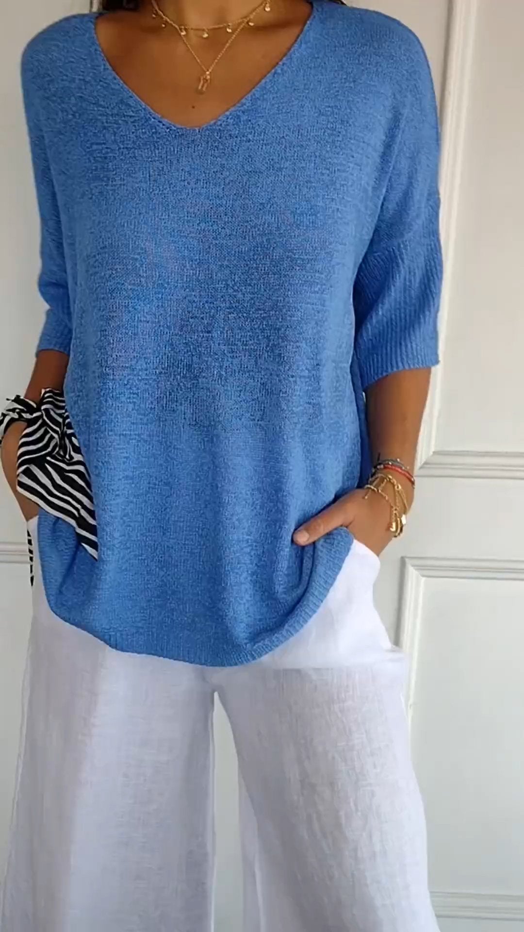 Flora | Timeless V-Neck Top — Eleanor Mayfair (4)