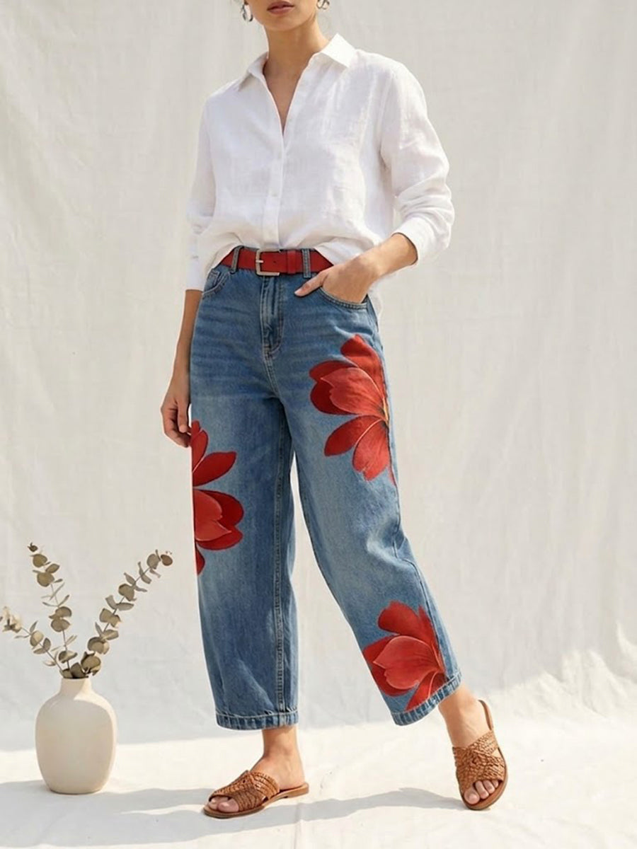 Sidonie | Elegant Floral Trousers — Eleanor Mayfair (4)
