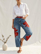Sidonie | Elegant Floral Trousers — Eleanor Mayfair (5)
