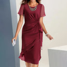 Josephine | Gathered Waist Midi Dress — Eleanor Mayfair (1)